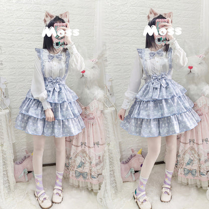 Eieyomi - Little Hetty - Sweet Daily Polka Dot Straps Lolita Skirt