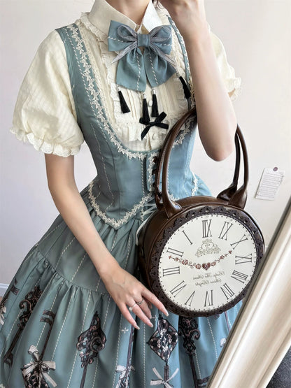 Uncle's Workshop - Secret Key - Classic Lolita Dress Suit, Key Print