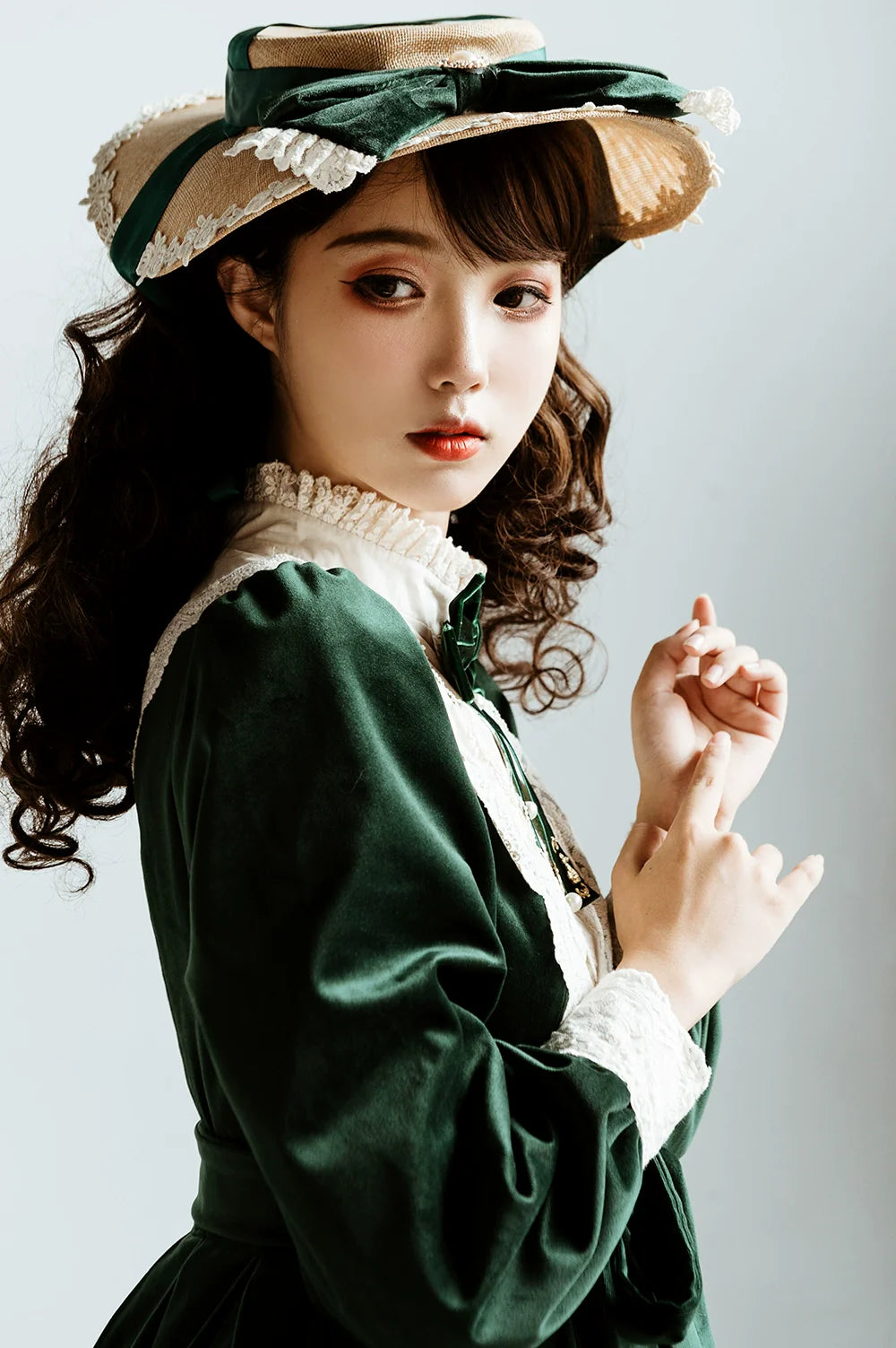 Miss Point - Customized Lolita Dress Vintage Elegant Velvet OP Dress