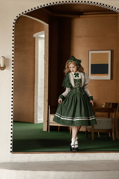 Miss Point - Customized Lolita Jumper Dress - Elegant College Lolita JSK