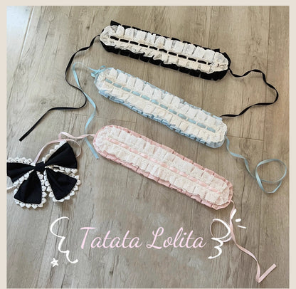 TaTaTa Lolita - Otome Heart - Cotton Old School Lolita JSK Dress Suit, Heart-Shaped Lace Trim