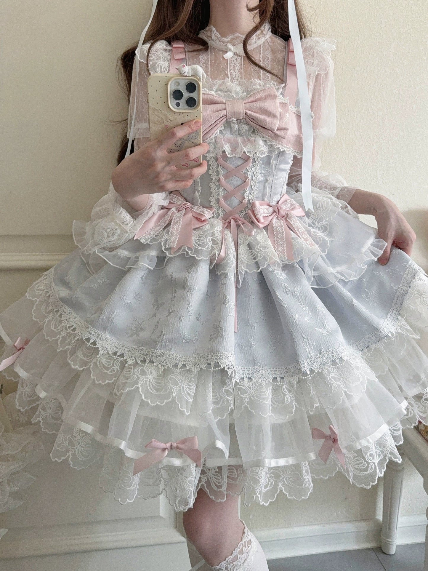 Sugar Girl- Fleeting Isle - Sweet Lolita Ballet Style Jumper Dress