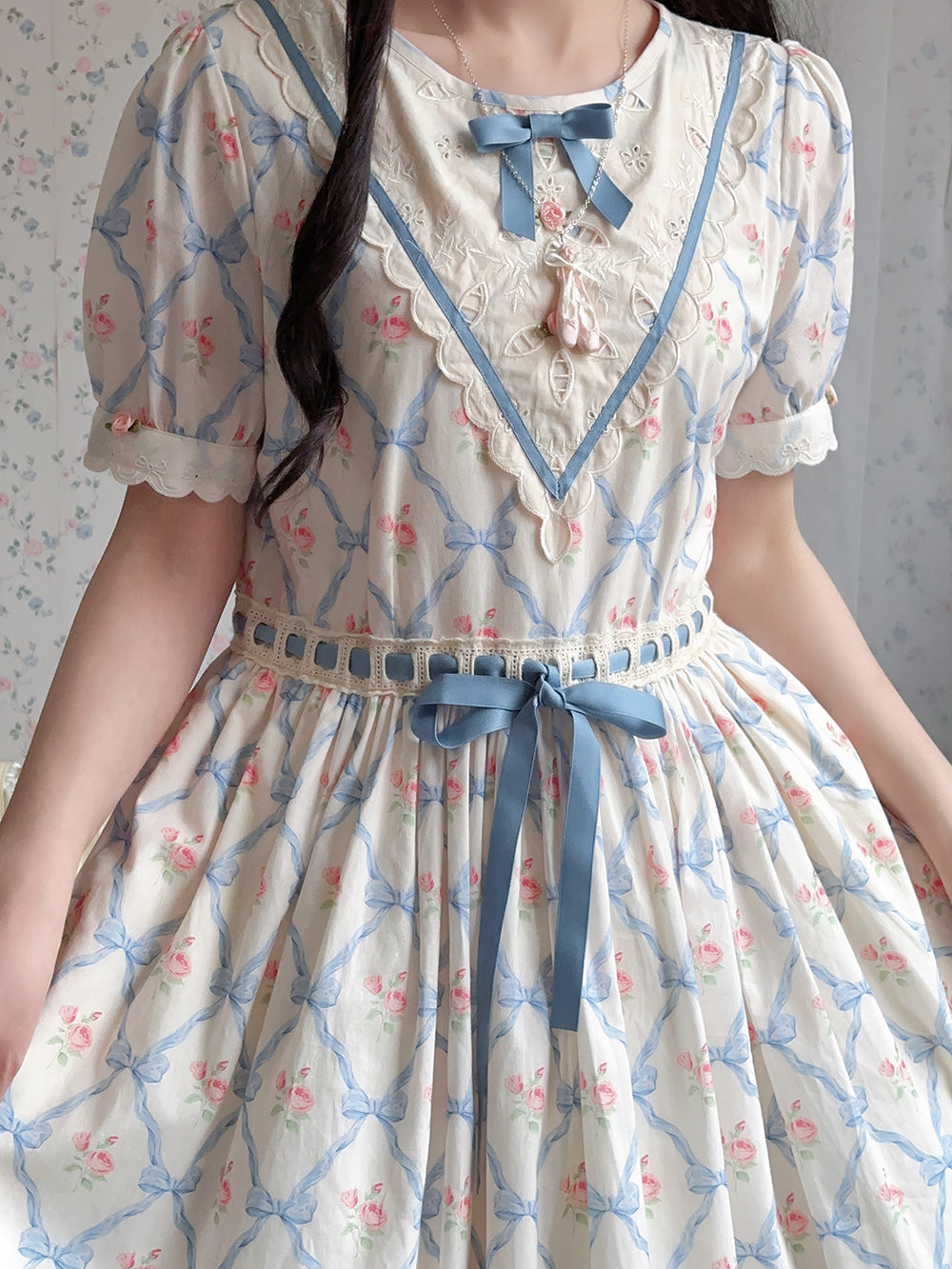 Miss Point - Happy Summer Elegant Lolita Floral OP Dress