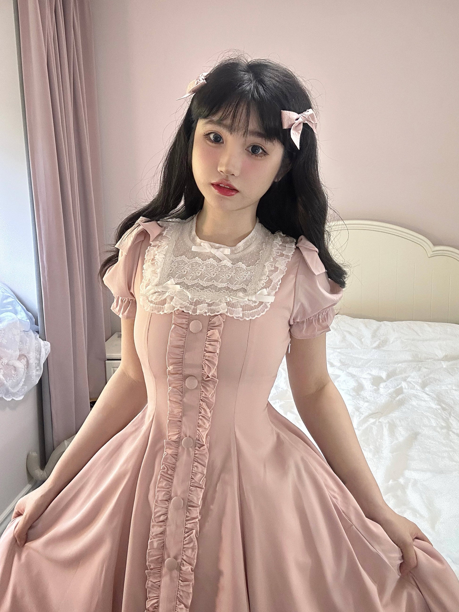 Sweet Wood - Long Vesion Elegant and Vintage Lolita OP