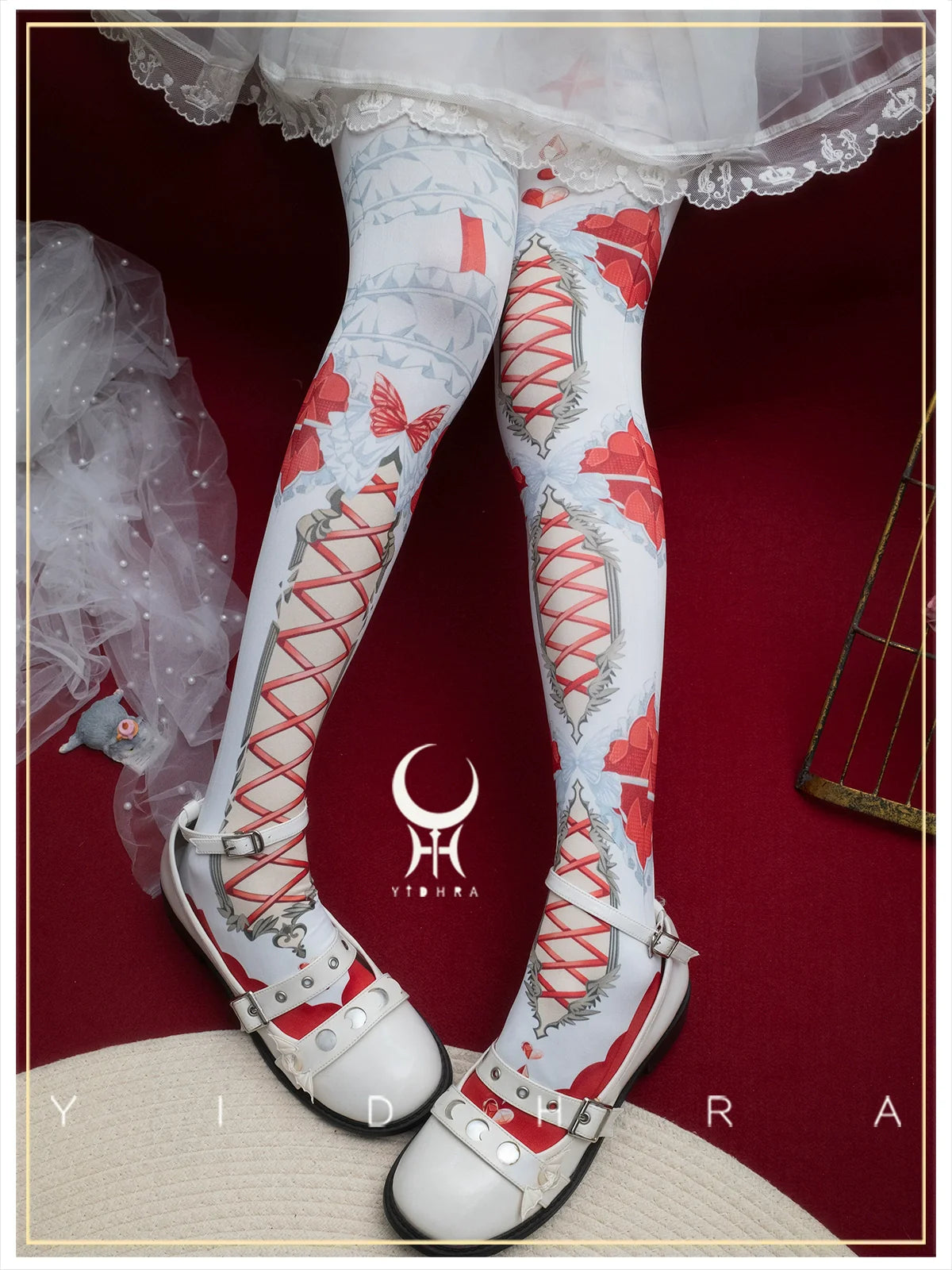 Yidhra - Gothic Lolita Pantyhose With Cute Prints