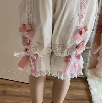 Ilovexiaolu - Gorgeous Lolita Bloomers in Coral Fleece & Cotton Styles