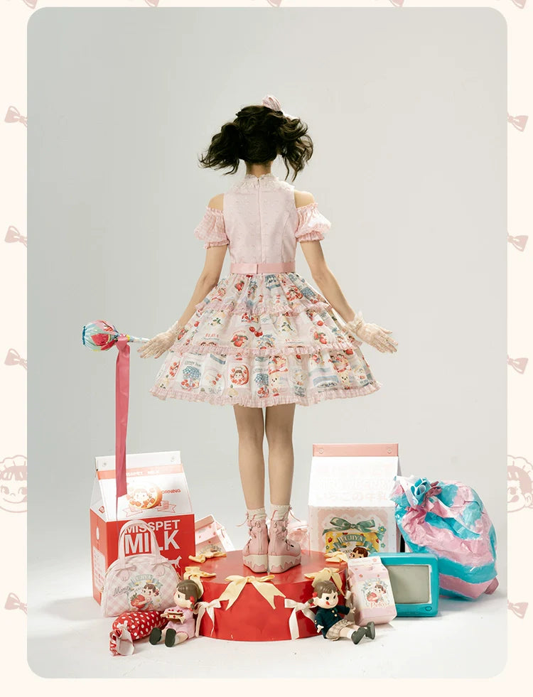 Summer Fairy - IP Collab Kawaii Lolita Dresses OP Home Wear Salopette Cardigan SK