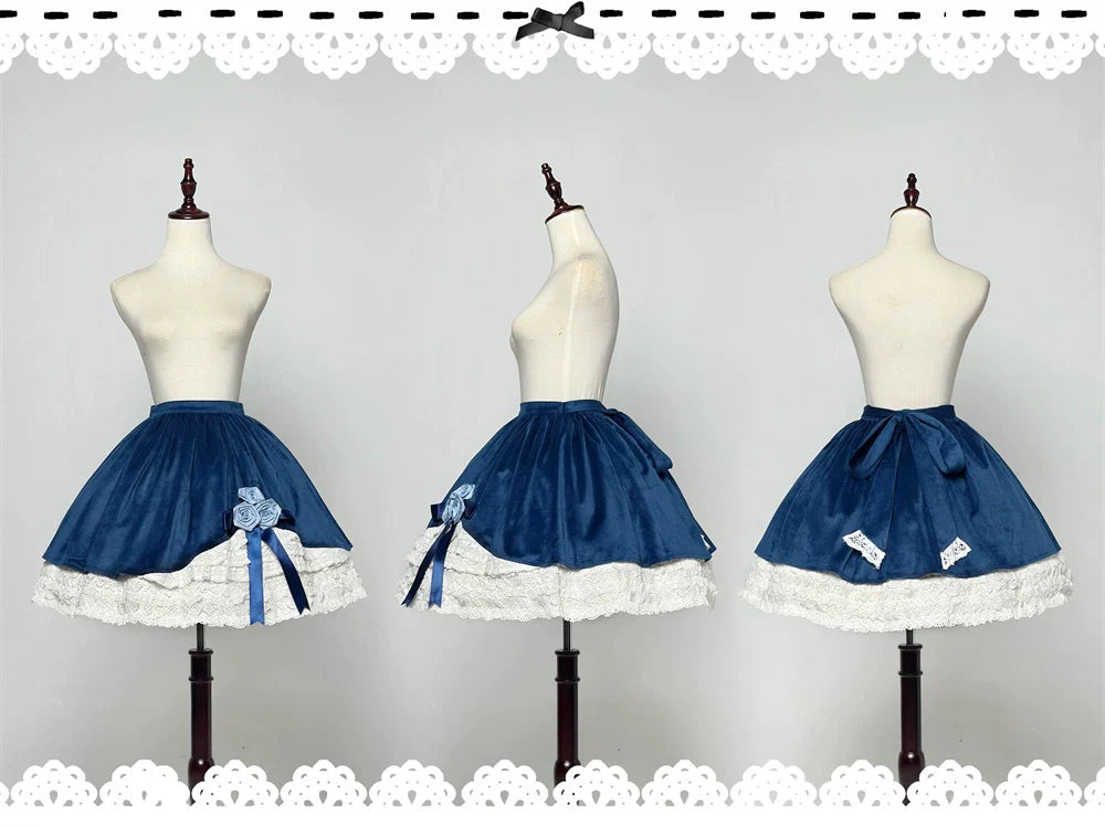 LeMiroir - Winter Solstice - Elegant Lolita Winter Short Coat & SK