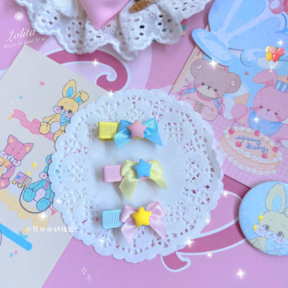 Bear Doll - Original Homemade Bared Sweet Lolita Hair Clips