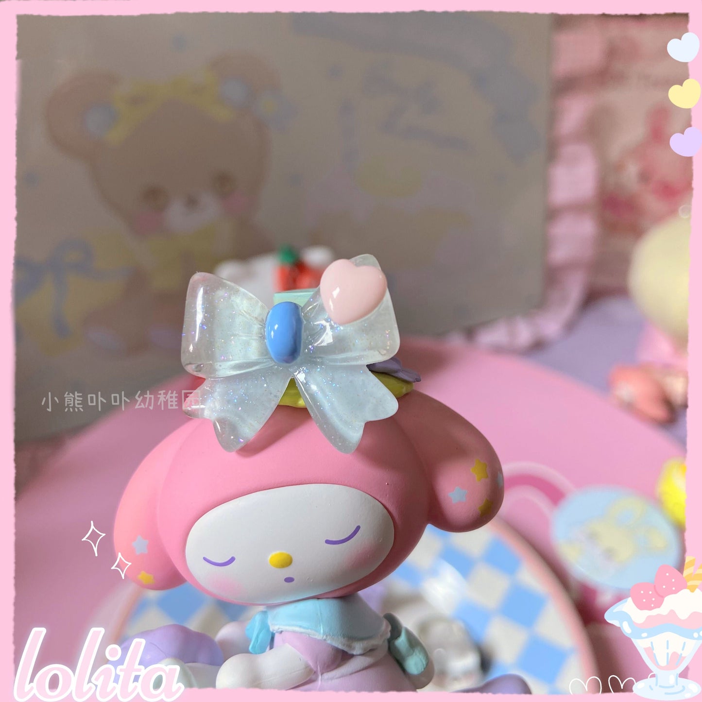 Bear Doll - Kawaii and Sweet Lolita Bowknot Ring