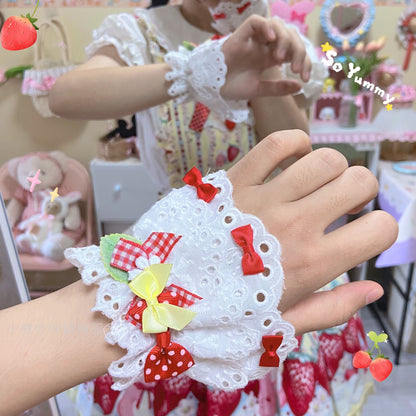 Bear Doll - Original Cute Lolita Bow Cuffs