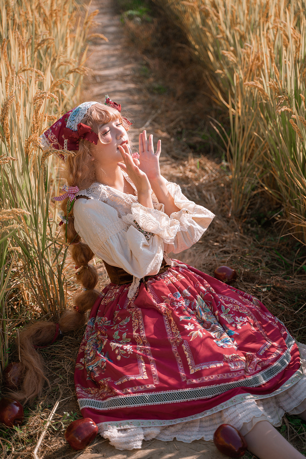 Miss Point - Rich Hymn - Lolita Bavarian Cotton Embroidered Blouse