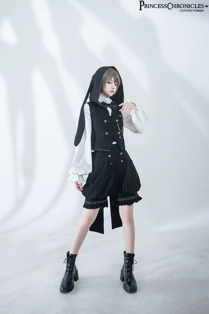 Princess Chronicles - Desperate Bunny - Ouji Lolita Vest Shorts Set