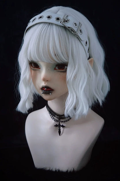 Strange Sugar - Gothic Lolita KC Faux Leather Punk Lolita Hair Accessories