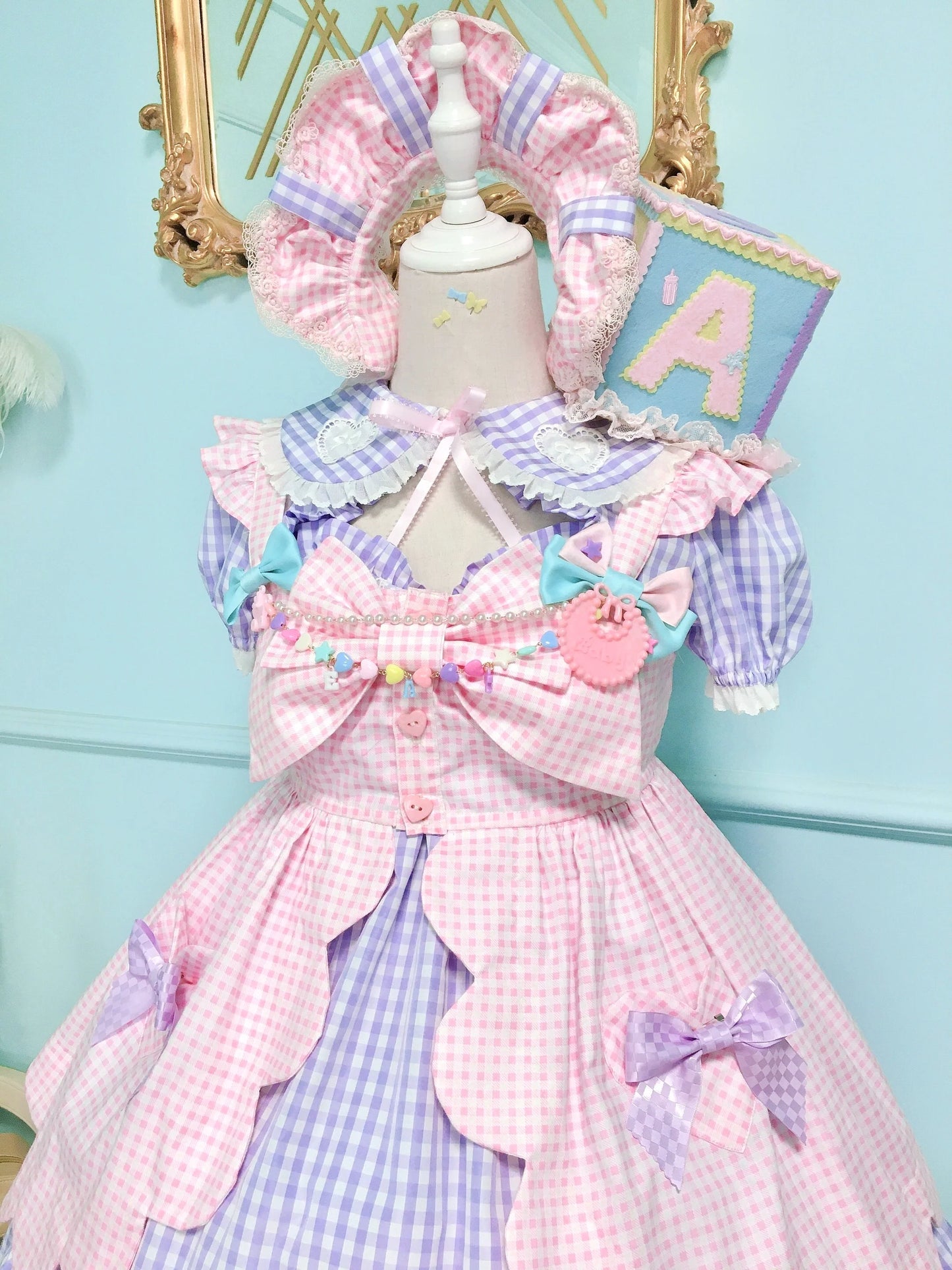 Fluff Mollie - Bean Breakfast - Sweet Lolita Overskirt Daily Daily Petaled Skirt