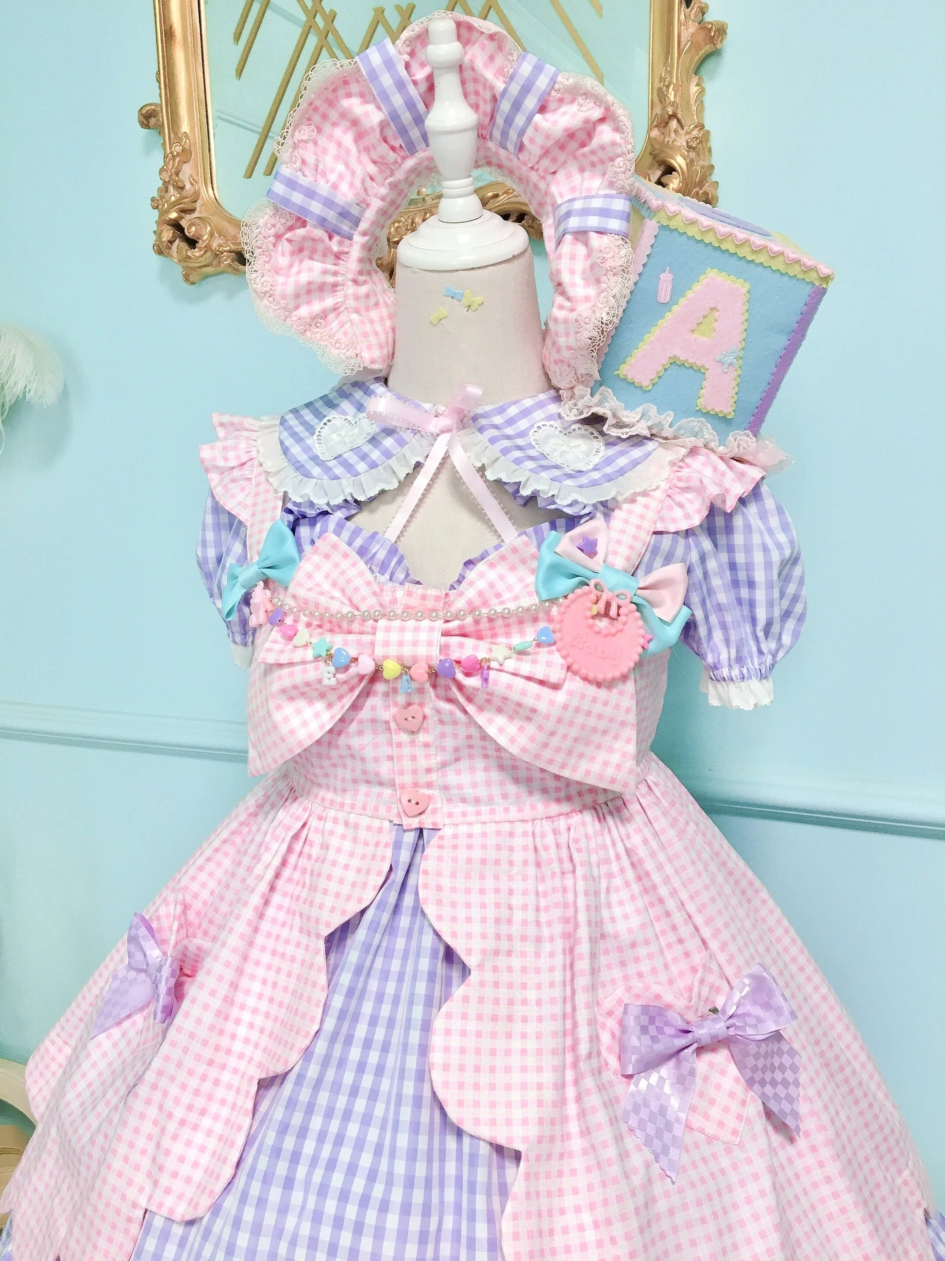 Fluff Mollie - Bean Breakfast - Sweet Lolita Overskirt Daily Daily Petaled Skirt