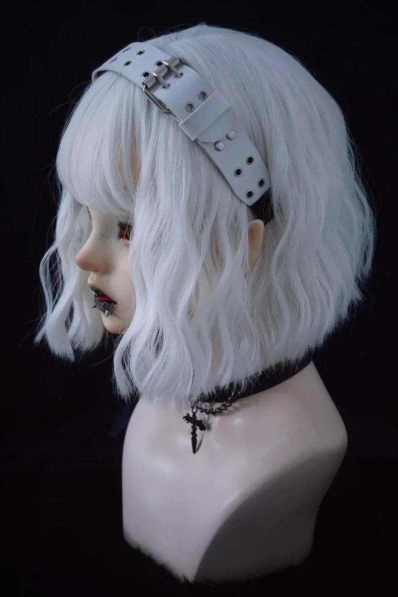 Strange Sugar - Gothic Lolita KC Faux Leather Punk Lolita Hair Accessories