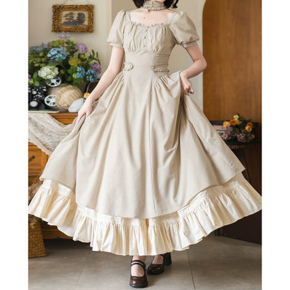 Forest Wardrobe - Chantilly Forest - Classic Lolita OP Dress With Square Neck & Underskirt