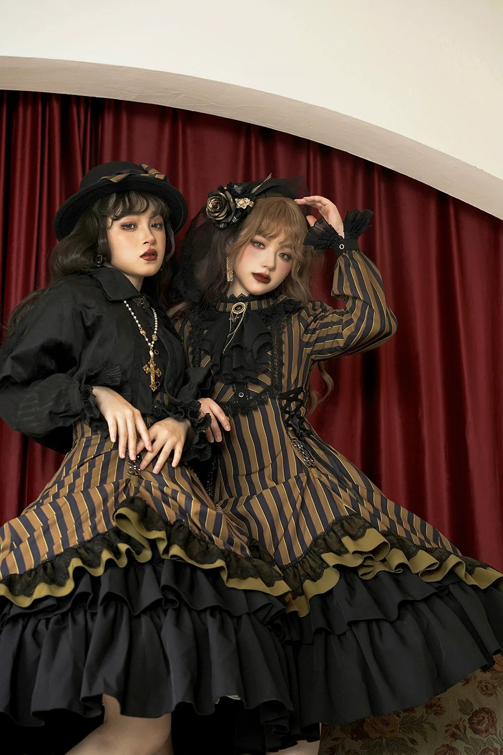 Miss Point - Perintz Manor - Gothic Lolita OP Long Sleeve Retro Lolita Dress