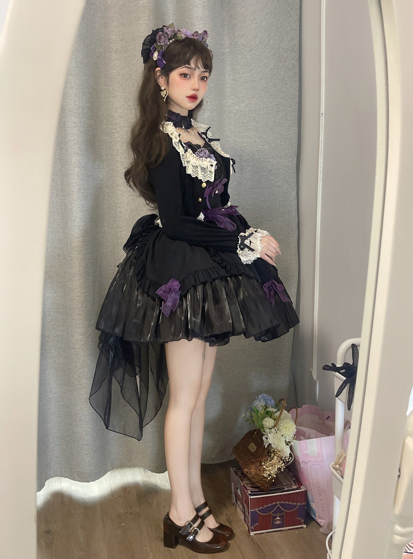 Unideer - Prelude - Elegant Lolita Bolero Jacket with Lace Ruffle Frill