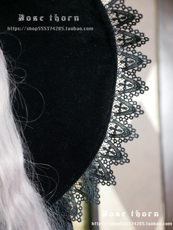 Rose Thorn - Holy Cross - 12 Colors Lolita Halloween Witch Hat