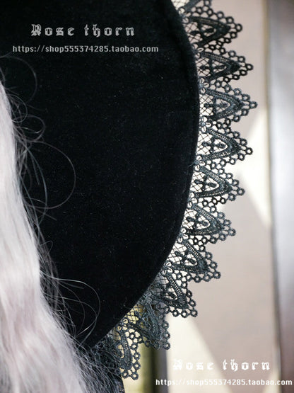 Rose Thorn - Holy Cross - 12 Colors Lolita Halloween Witch Hat
