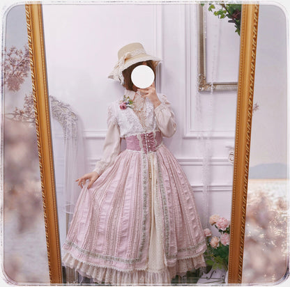 Miss Point - The Sally Gardens - Fish Bone High Waist Lolita Skirt