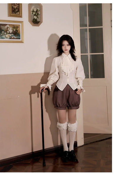 With PUJI - Ouji Lolita Shirt Bust-supporting JSK Dress