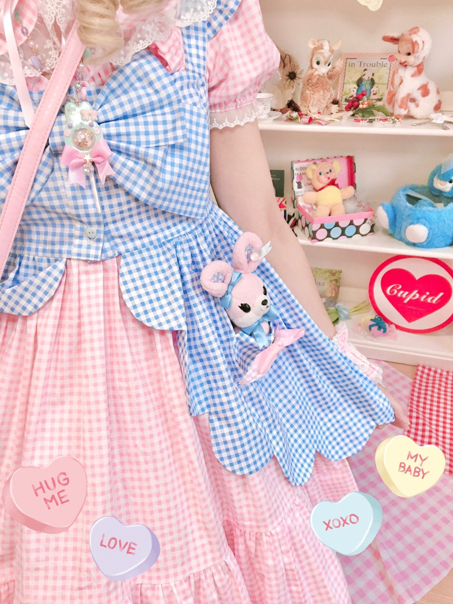 Fluff Mollie - Bean Breakfast - Sweet Lolita Overskirt Daily Daily Petaled Skirt