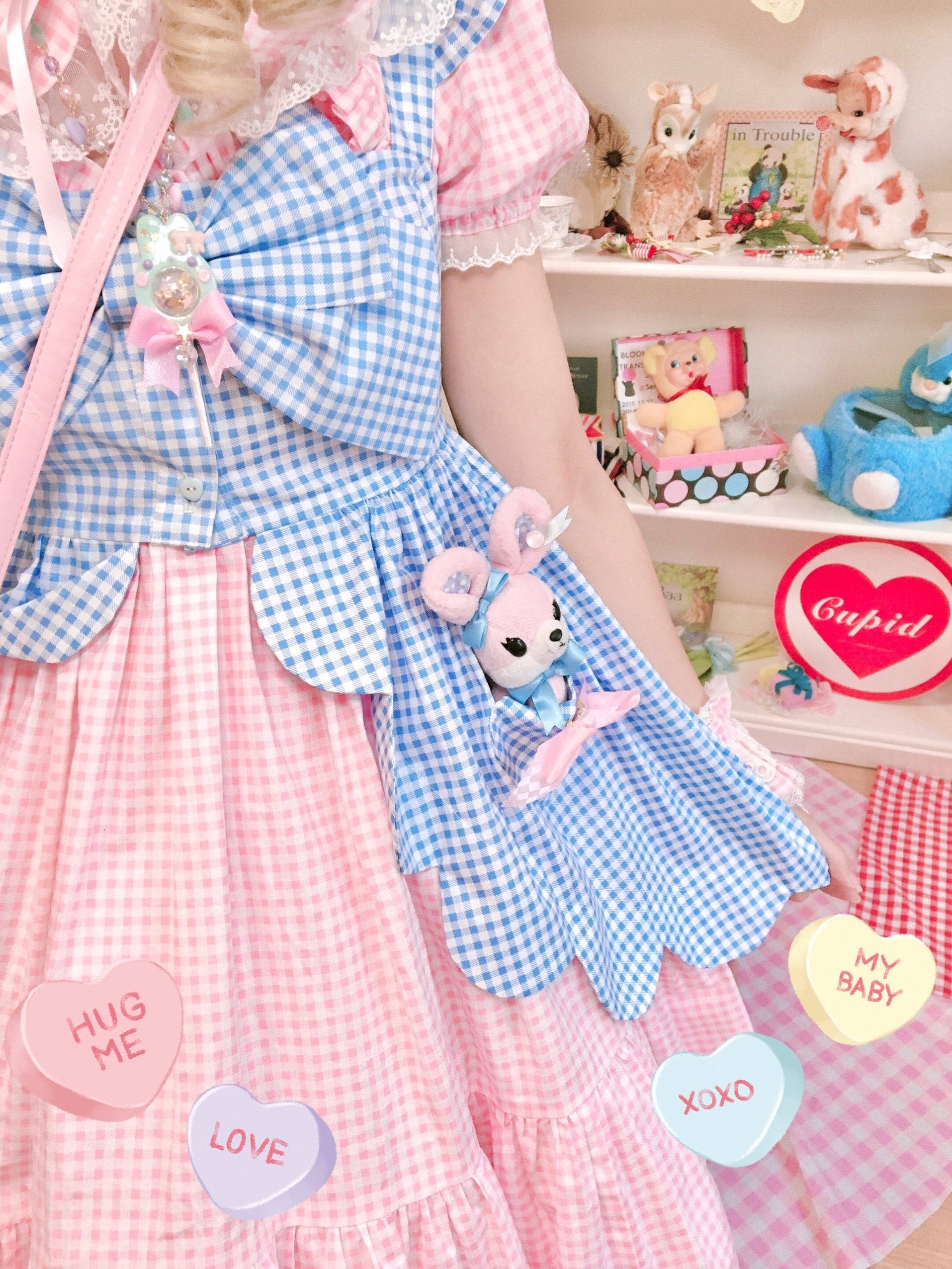 Fluff Mollie - Bean Breakfast - Sweet Lolita Overskirt Daily Daily Petaled Skirt