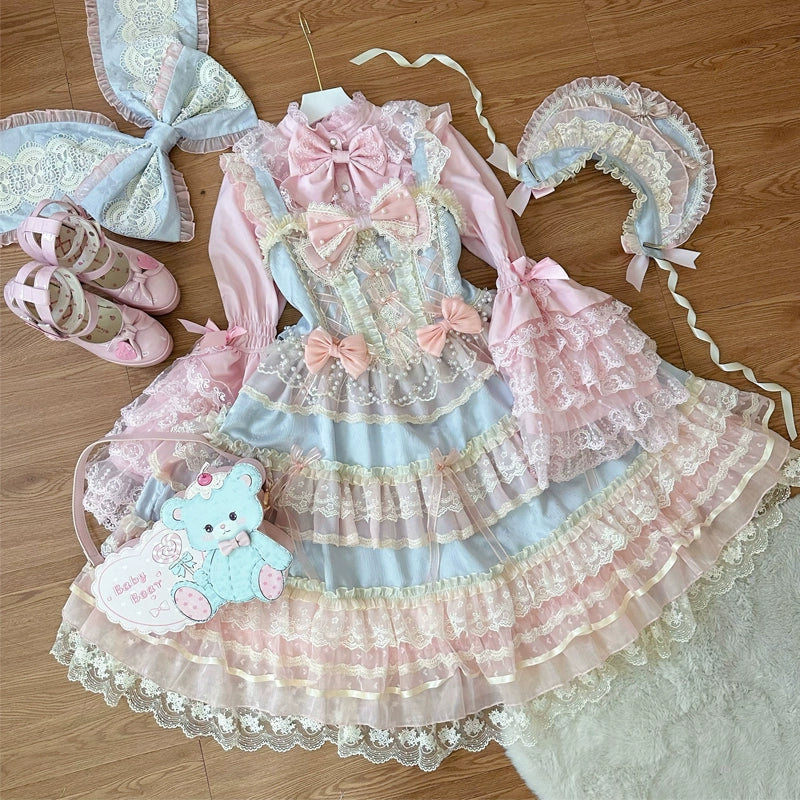 Hanguliang - Star Love Song - Wedding Sweet Lolita JSK Suit Doll-like Dress
