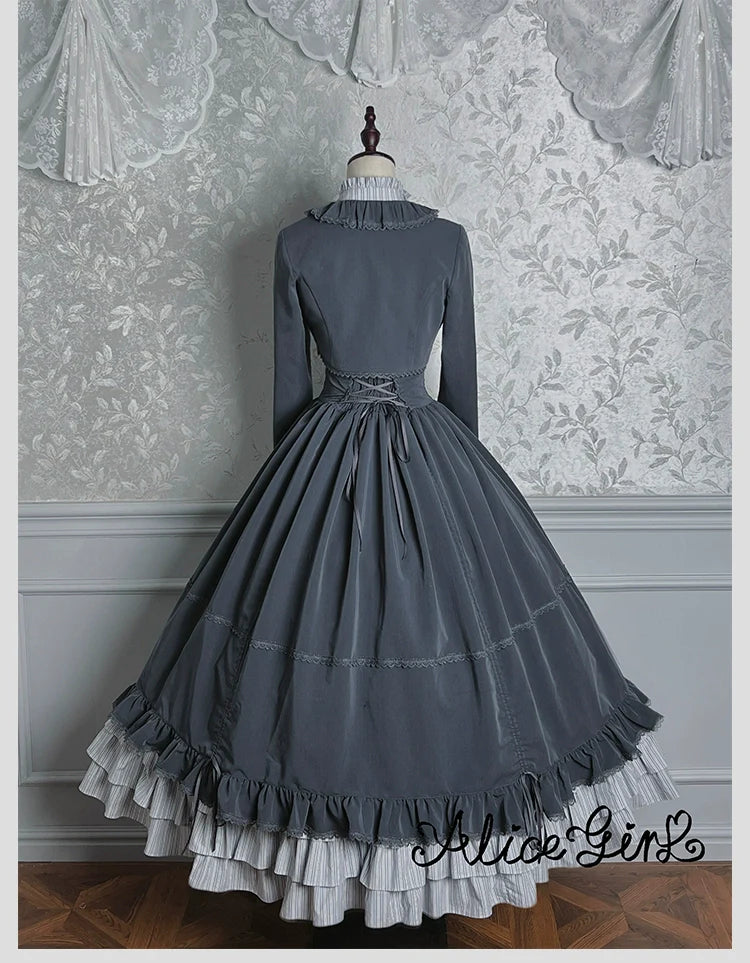 Alice Girl - Duke of Victoria - Classic Lolita SK & Overskirt Set