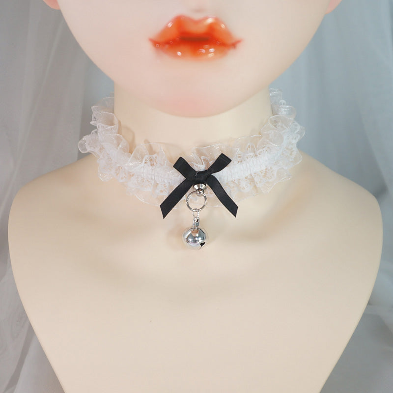 MaoJiang Handmade - Kawaii Lolita Lace and Bell Choker