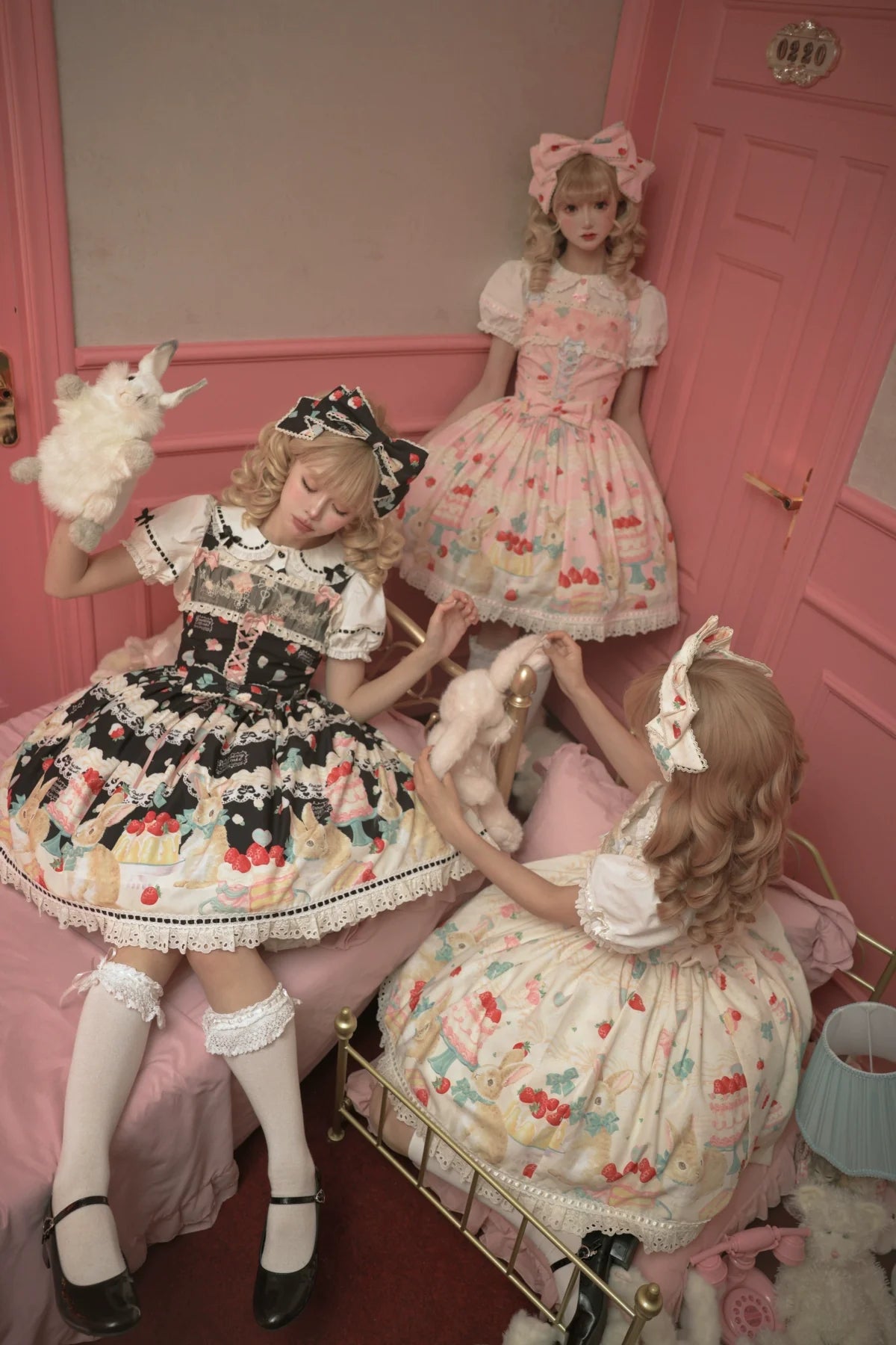 Dark Star Island - Honey Bunny Cake - Sweet Lolita JSK/OP/Strap SK/Shirt