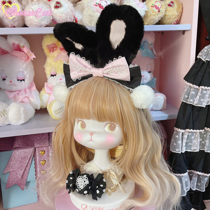 Cheese Cat - Cute and Fluffy Rabbit Ear Lolita KC