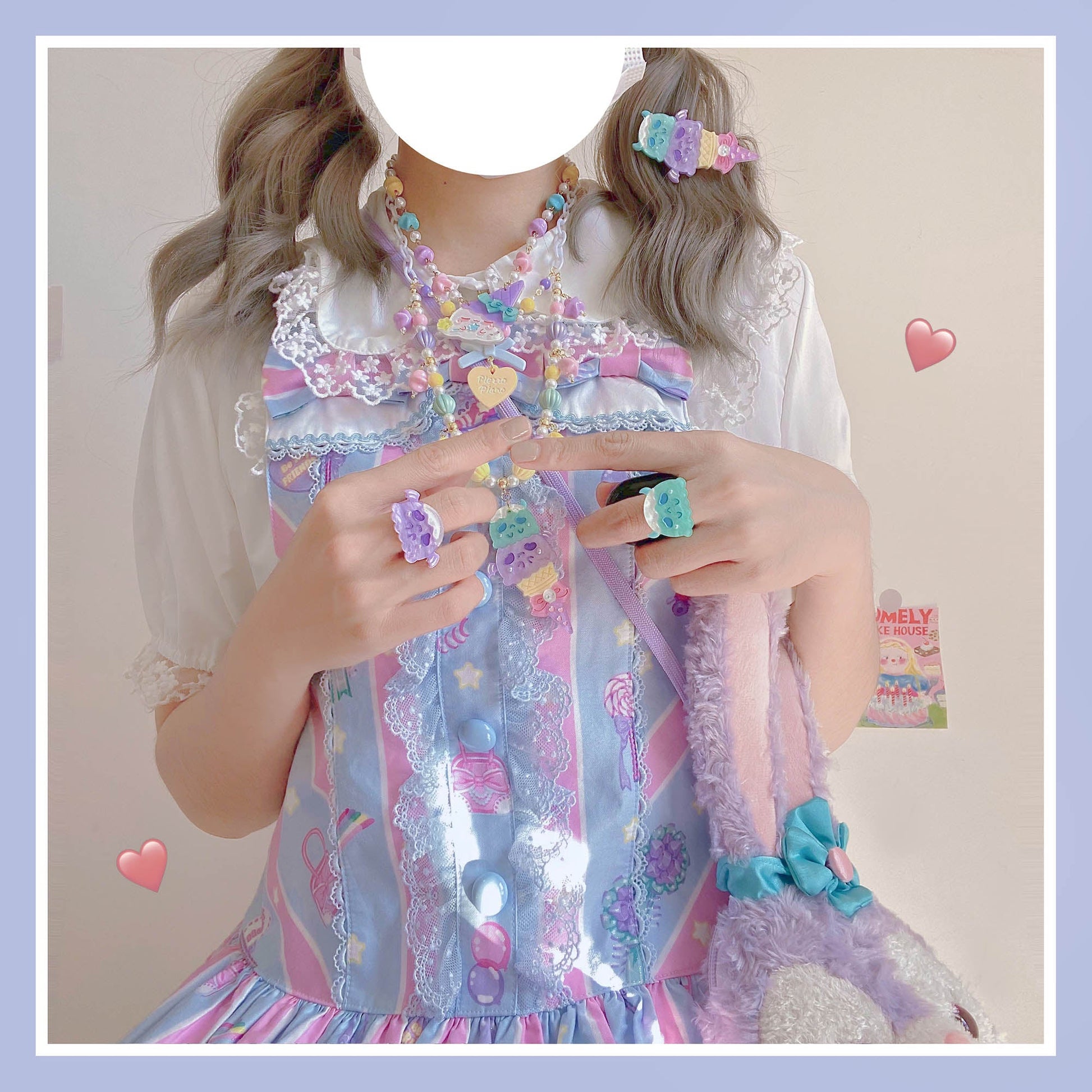 Halloween Alice - Halloween Ice Cream Sweet Short Necklace