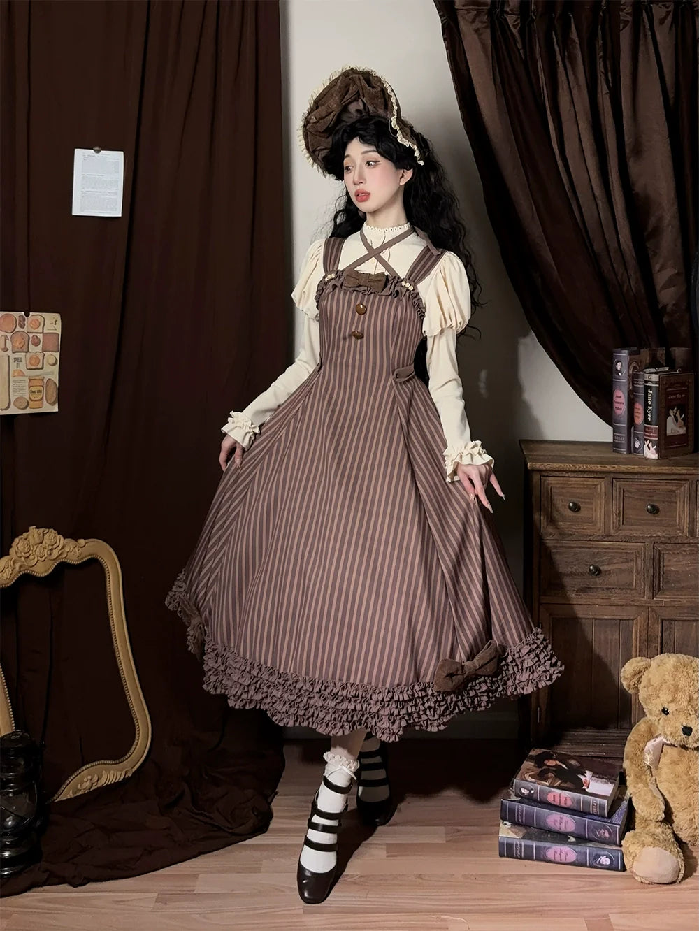 Miss Point - Classic Lolita JSK Customized Stripe Lolita Dress