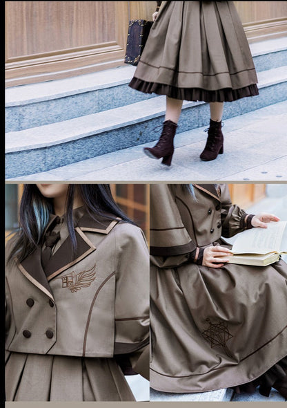 With PUJI - A lazy Trial - Classic Elegant Lolita OP Set