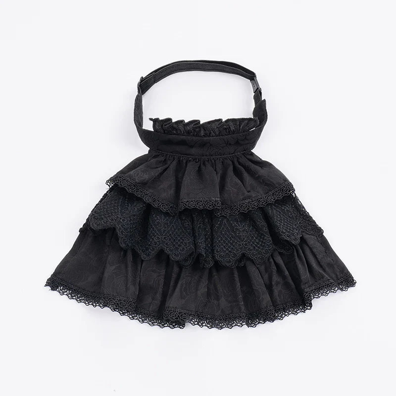 With PUJI - Thorny Night - Gothic Lolita Bust-supporting Skirt With Removable&Adjustable Strap