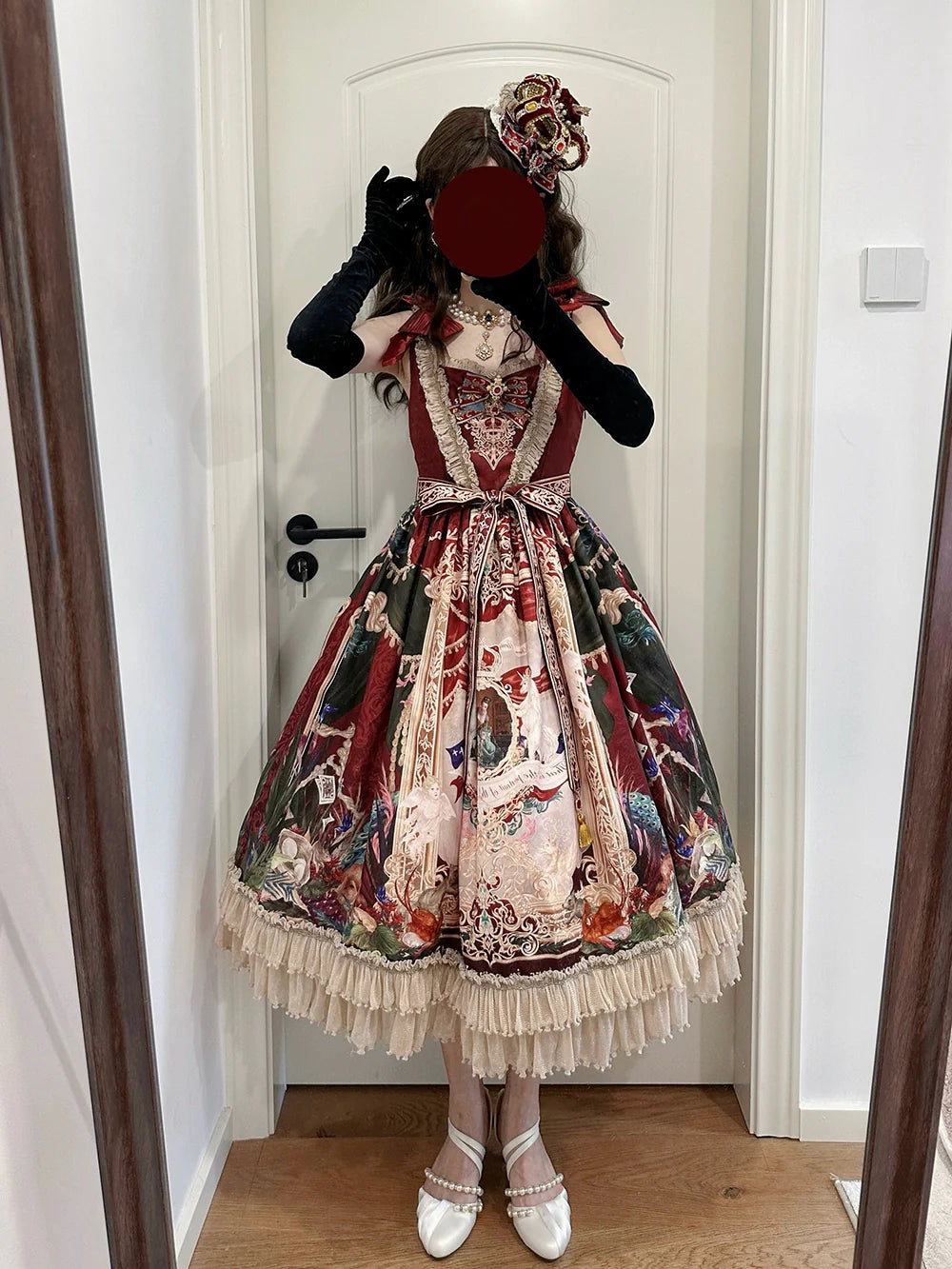 Miss Point - Kaleidoscope - Retro Lolita Dress Oil Painting Print JSK Dress Customized