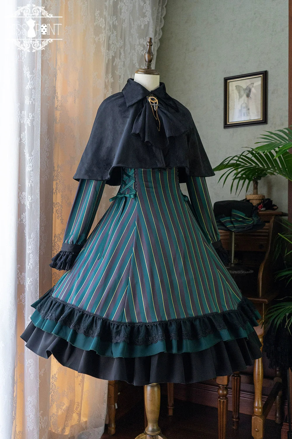 Miss Point - Perintz Manor - Gothic Lolita OP Long Sleeve Retro Lolita Dress