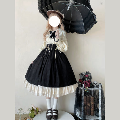 DMFS Lolita - Classic Lolita Blouse Mutton Sleeves Lolita Shirt
