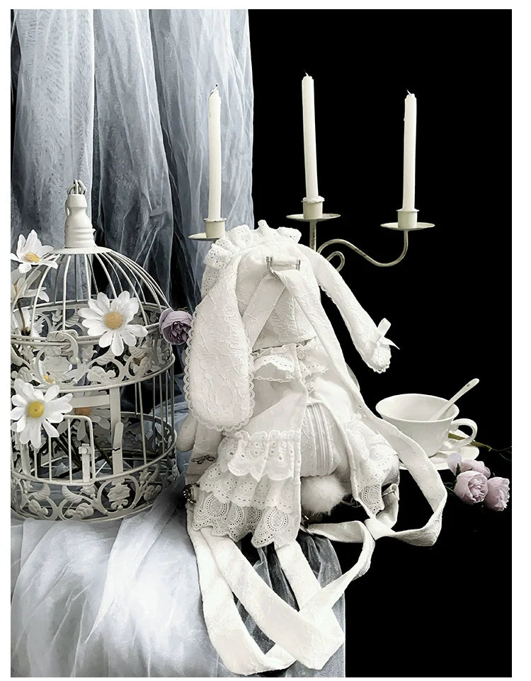 With PUJI - Puppet Box - Kawaii Lolita Bag Lamb Kitten Detachable Bag Dress Hat