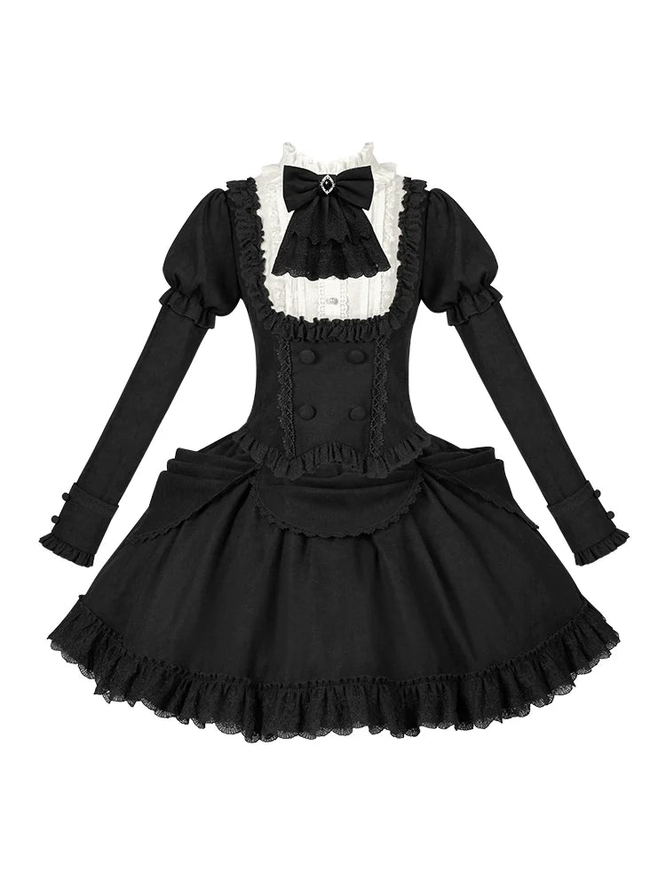 With PUJI - Fog City Time Difference - Classic Lolita SK & Blouse Suit