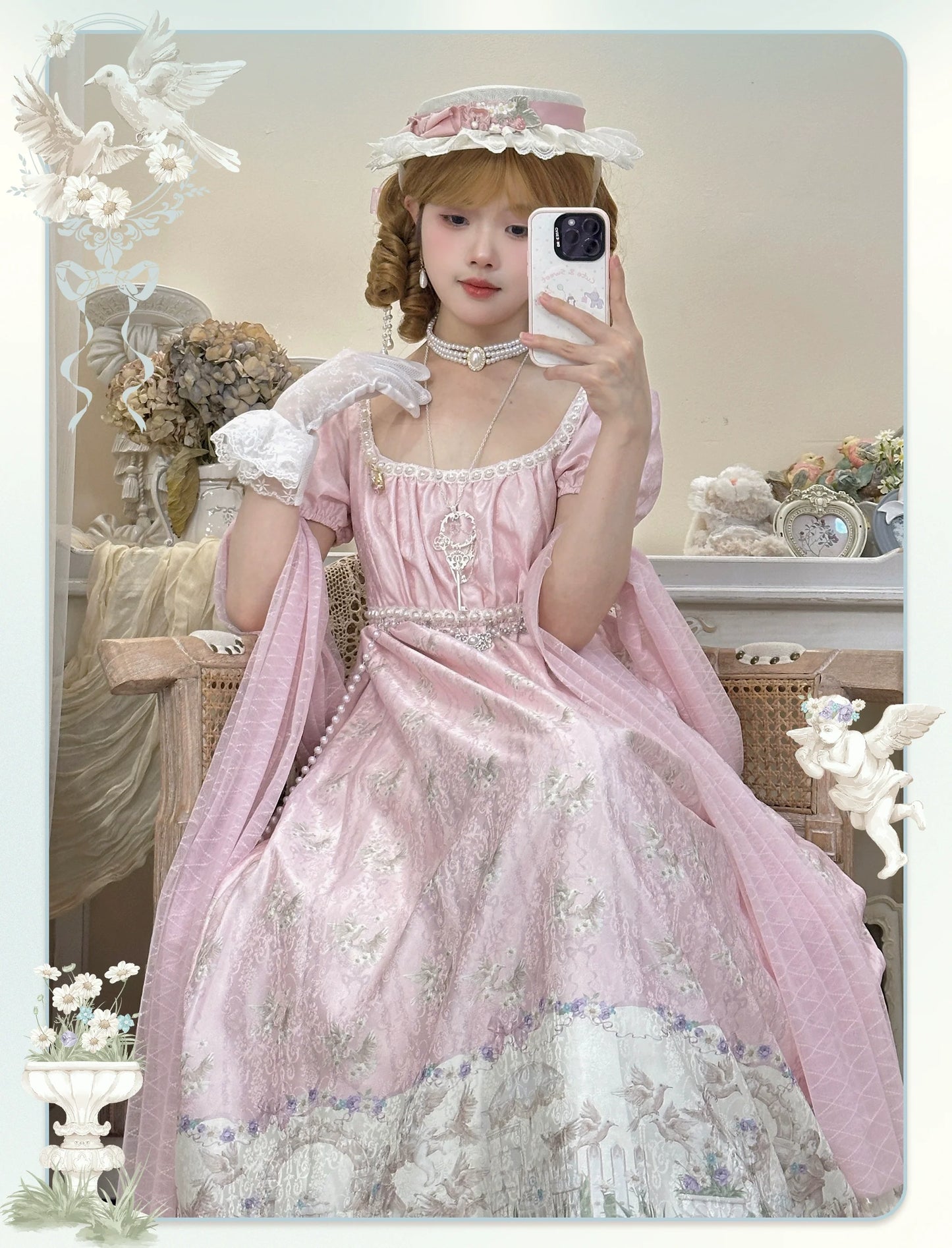 MeowMeow - Nayi Spring - Empire Waist Elegant Lolita OP Dress