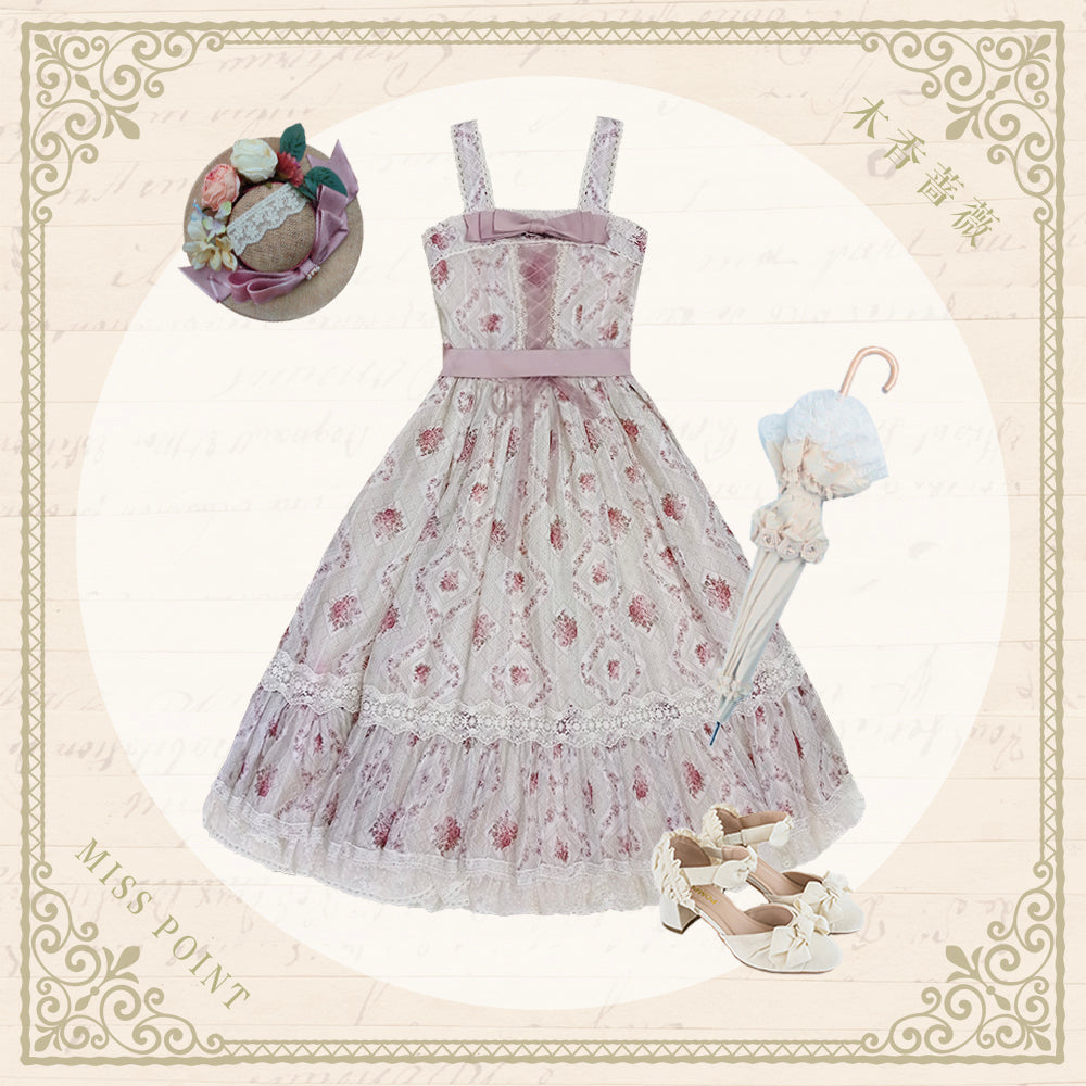 Miss Point - Woody Rose - Elegant Floral Lolita JSK Dress