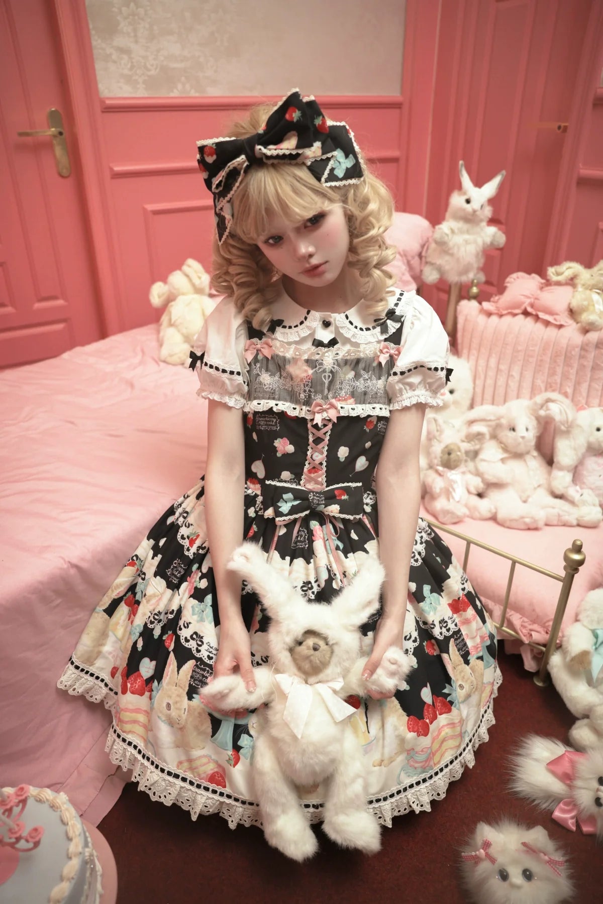 Dark Star Island - Honey Bunny Cake - Sweet Lolita JSK/OP/Strap SK/Shirt