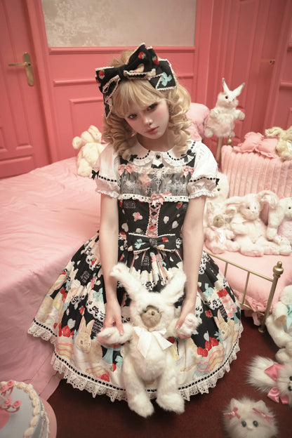 Dark Star Island - Honey Bunny Cake - Sweet Lolita JSK/OP/Strap SK/Shirt