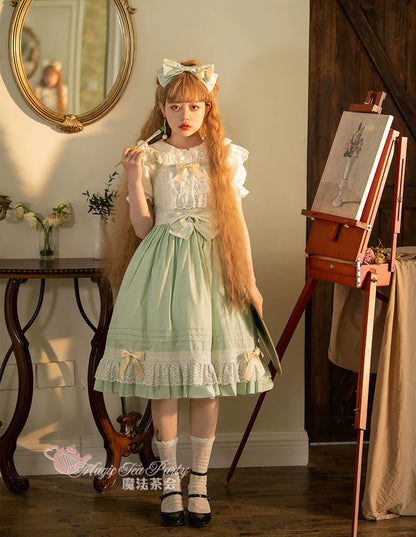 Magic Tea Party - Cute Lolita Jumper Dress Multicolors JSK