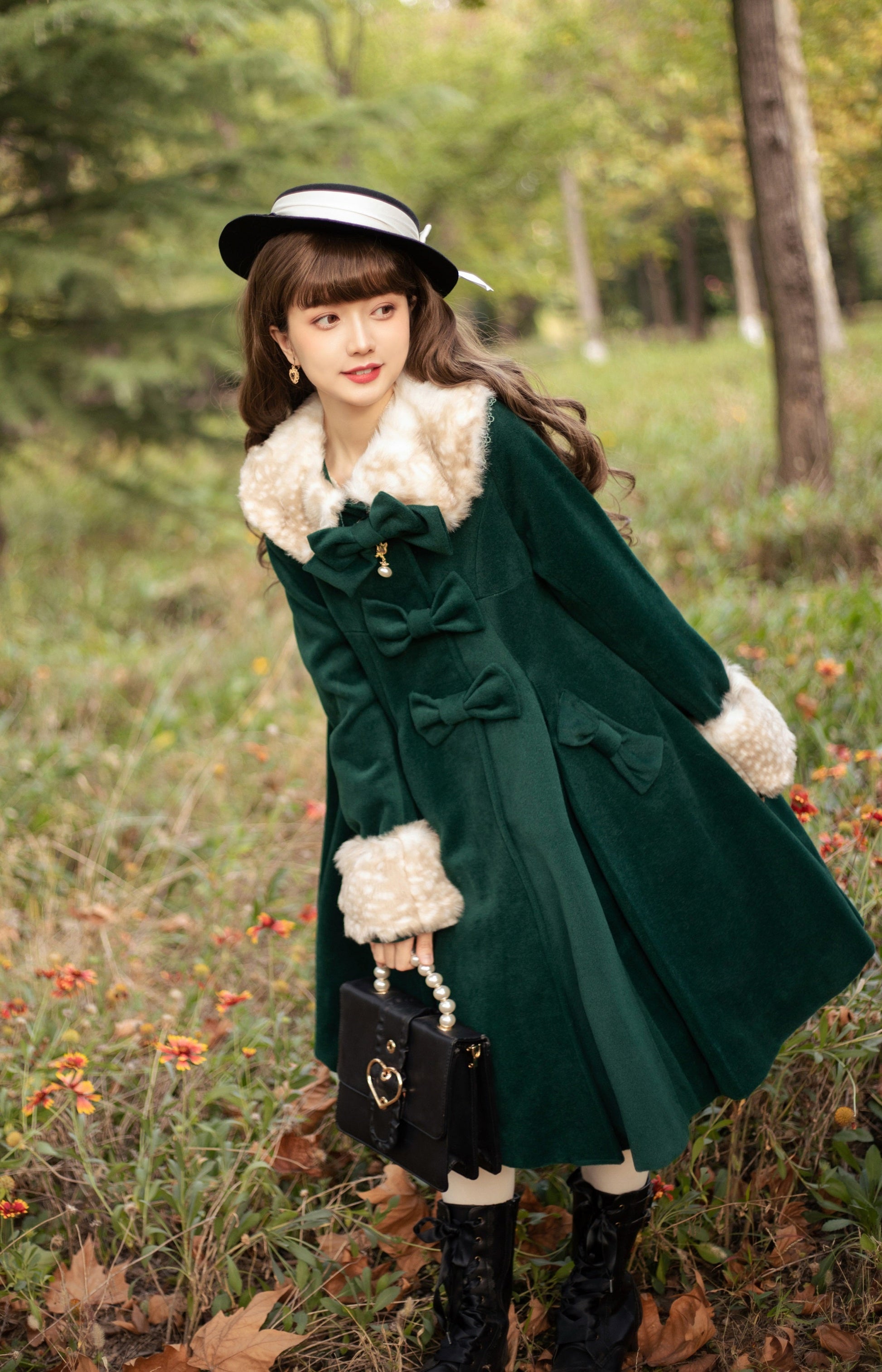 Unideer - Casual Lolita Winter Wool Down Coat Multicolors